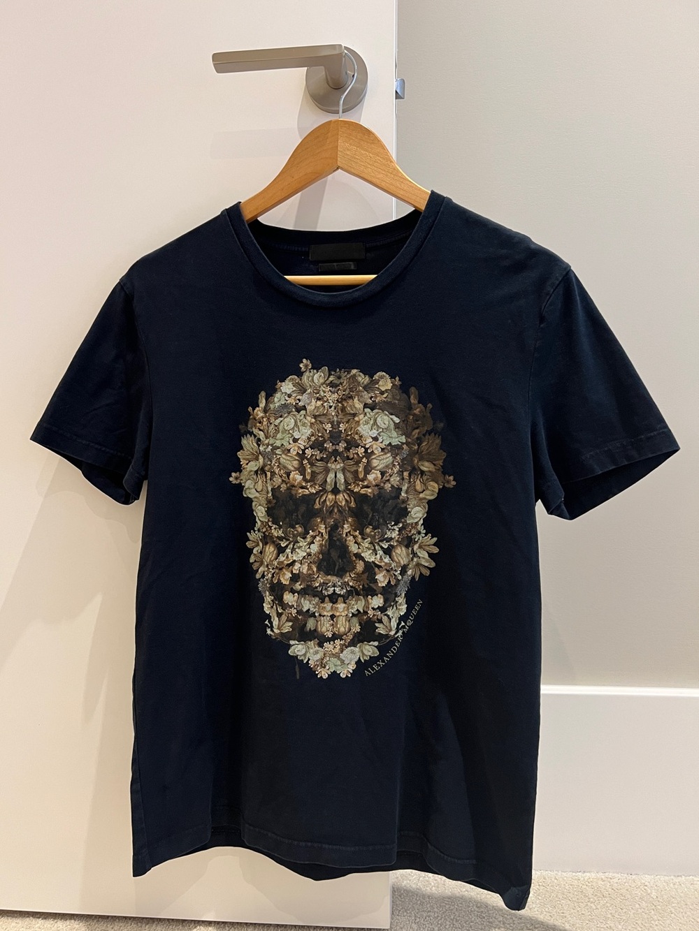 Alexander McQueen Black Graphic Skull T-Shirt